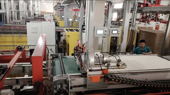comprare Pressa a caldo in compensato Tavola artificiale Pressa a ciclo breve Linea automatica 48 piedi online manufacture