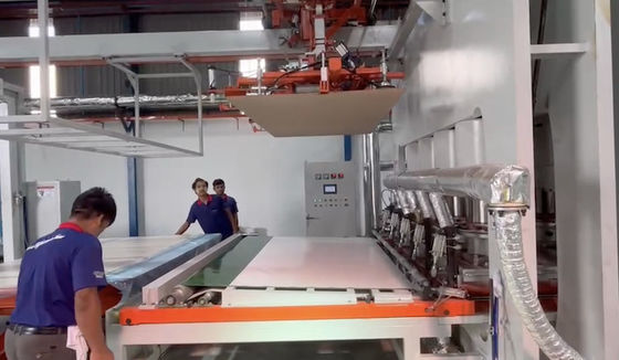 1200T laminatura di cartone di chipboard a breve ciclo laminatura di carta stampata a caldo pavimenti